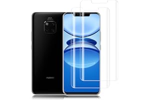 wsky Schutzfolie für Panzerglas für Huawei Mate 20 Pro, [2 Stück] Panzer Schutz Glas Panzerglasfolie für Mate 20 Pro Schutzglas, Anti-Fingerabdruck Displayschutz, 9H Gehärtetem Glas Folie Blasenfrei