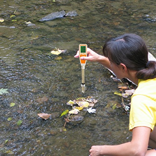 Long Tube Selbstkalibrierung One Touch 12cm Sonde pH-Wert Temperatur ATC Pen Typ Meter - 4