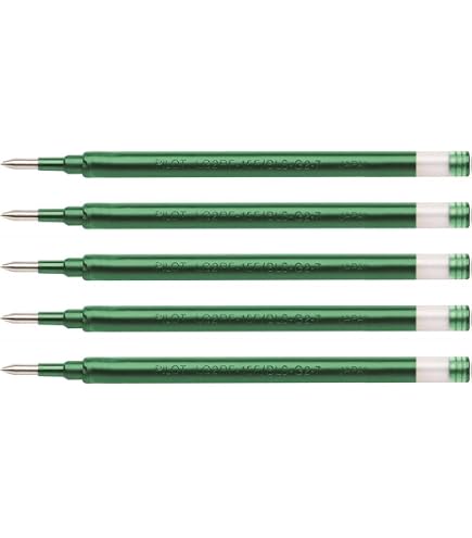 Pilot G2 07 - Ricariche per penna gel, 5 pezzi, colore: nero