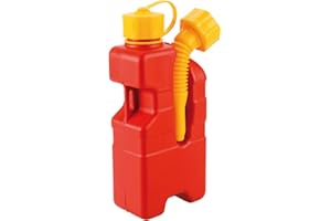 NUOVA C.PLASTICA S.R.L. SOS FUEL - 1LT tanica emergenza benzina idrocarburi da 1lt dotata di prolunga a soffietto inclinata da avvitare sulla bocca di fuoriuscita della tanica,omologata UN; ADR-RID; IMDG.