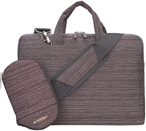 FOPATI Laptop bag 15.6 inch, 15-15.6 Inch Laptop Sleeve Case Briefcase Shoulder bag Messenger bag for Macbook Pro 15, ASUS X551MA, Dell Inspiron, Acer Aspire, HP Pavilion, Lenovo IdeaPad - Brown