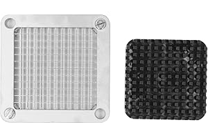 Topiky Cuchilla de Repuesto para Cortador de Papas Fritas, Placa de Corte y Placa de Empuje para Picadora Comercial, Cuchilla de Acero Inoxidable para Cortadora de Frutas, Cortador de (6 mm)