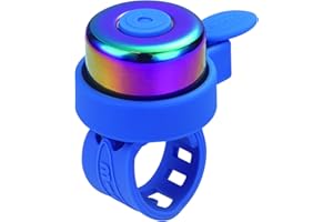 Micro® | Timbre Infantil para Bicicleta y Patinete | Accesorio Universal | Compatible con la mayoría de manillares | Correa de Silicona Ajustable | Resistente al Agua | 22,5 g | Niños y Niñas