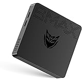 BMAX Mini Pc 6GB DDR4 64GB eMMC Windows 10 Pro Celeron N3350 Fanless Desktop Computerr, 2.4G+5G Dual Band WiFi,HDMI+VGA Doppi