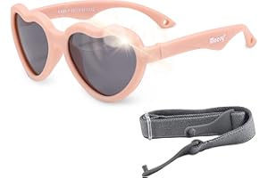 Maesy Gafas de Sol para Bebé, 0-2 Años, Protección Polarizada UV400, Montura Flexible y Blanda, Cinta Elástica Ajustable, Gafas de Sol Seguras y Cómodas para Bebés, Maes