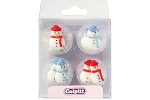 CULPITT Decorazioni in zucchero di Natale - pupazzo di neve