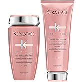 Kérastase Chroma Absolu Shampoo and Conditioner Set, 2-Step Routine for Damaged and Colour-Treated Hair, Contains Colour Prot