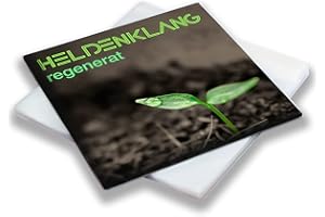 Heldenklang® 12" Schallplatten Hüllen aus Regenerat – Umweltschonende und nachhaltige LP Hüllen aus Deutschland – 50 Stück