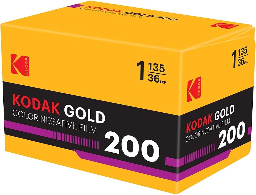 1 Kodak Gold200 35mm 36 Poz Renkli Negatif Analog Fotoğraf Filmi (135) ISO 200 Gün ışığı Retro 1980S