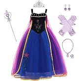 Robe Princesse Elsa Discoball Anna Pour Fille - Costume Halloween Et Fête (2-8 Ans)