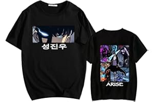 acsewater Solo Leveling T-shirts/Hoodie Jin Woo Sung Print Clothing Sung Jin Woo Costume Solo Leveling Friends Top