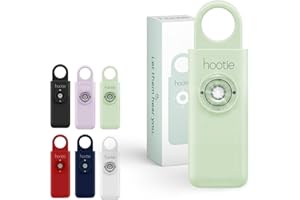Hootie Personal Keychain Alarm - Hand Held Safety Siren for Self Defense and Emergency, Loud Pocket and Key-Chain-Safe Sound Device with Panic Strobe Light, Mint