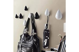 AYGCI Gancio Creativo Gocce d'acqua Ganci per vestiti Gancio Da Parete In Legno Hanger Decorazione Moderna Della Parete 2 pezzi