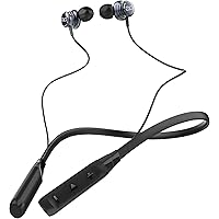 Hoot Euphoria 360 [10 Hour Battery] [Powerfull Bass] [ Ipx4 Sweat & Water Resistant] Bluetooth 5.0 Wireless Earphone with Mic