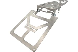 GENERICO Portatarga per KTM TM Fantic Husqvarna 125 300 450 Pieghevole Universale Moto Motard Enduro