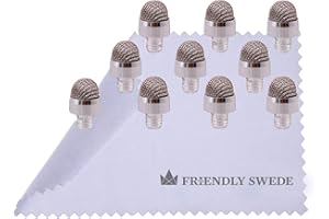 The Friendly Swede Embouts de Rechange (10 Paque) Stylet avec Pointe Remplaçable en Microfibre.
