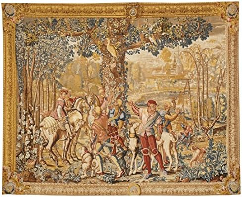 Tapestry Tapisserie Gobelin reproduction unique CHASSE DE MAXIM. CERF LE RAPPORT 223 X 274