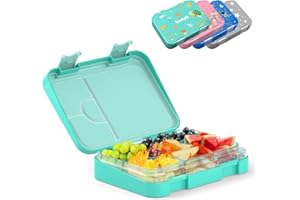 bumpli® Brotdose Kinder mit Fächern - kinderfreundliche Verriegelung mit Klick-Verschluss - Lunchbox, Bento Box für Kindergarten, Schule, Ausflüge