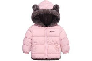 JIAMY Bebé Invierno VellóN Abrigo NiñOs Muchachos Chaqueta NiñAs Acolchado Ropa 1-6 Años