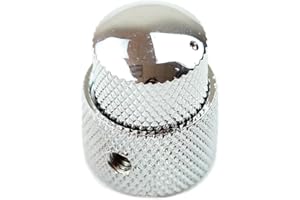 SUCHUANGUANG Tapa de potenciómetro de cúpula de Metal con Doble Perilla concéntrica Guitarra eléctrica, Perilla de botón de Volumen de Tono bajo S