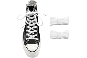 UamGlsob Cordones elásticos de repuesto para Converse Altas, de 8mm ancho cordones zapatos planos elásticos para Vans sneaker, Shoe Laces