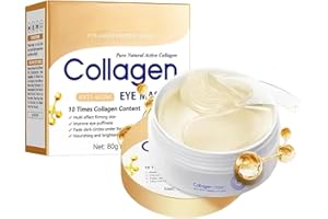 HOUSN 60 Pièces Patch Yeux pour Anti Cernes,Patchs pour Les Yeux pour Anti-âge,Anti Rides, Yeux Masque Collagene à Effet Hydratant et Anti-âge AméLiorer Les Rides et Ridules Soins Des Yeux