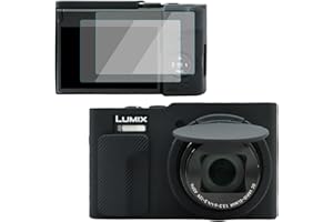 ‎VOVMOEYA VOVMOEYA Etui na aparat Panasonic Lumix TZ99, silikonowe etui z 2 sztukami ultracienkich ochraniaczy ekranu 0,25 mm i paskiem na rękę