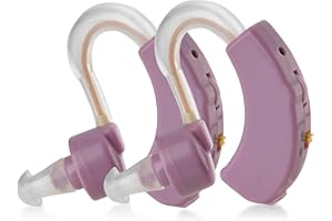 MEDCA Dispositivo digital: juego de 2 dispositivos pequeños, un dispositivo con función de reducción de ruido para adultos, personas mayores y mujeres, morado