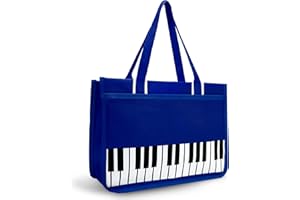 BestSounds Sac de piano, sac fourre-tout étanche avec fermeture éclair pour livre de musique, accessoires de piano pour femme, cadeaux pour musiciens