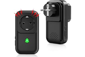 COTINSE Stromausfallalarm melder mit LED Anzeige, 0-110db Stromausfallmelder Stromausfall Alarm bei Stromausfall im Gefrierschrank, 7 wählbare Alarmtöne Monitor für Kühlschrank, Tauchpumpen & Aquarium