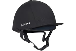 LeMieux Pro Mesh Horse Riding Hat Silk - Black