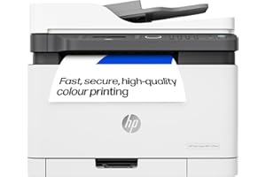 HP LaserJet 179fnw Colour Wireless Multifunction Printer with Fax | Self-healing Wi-Fi | Print from phone or tablet | Small, compact MFP – world's smallest in-class | Print speeds up to 19 ppm black
