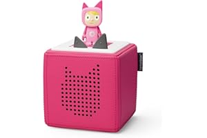 tonies Toniebox 1 Wireless Musical Storybox Starter Set, including 1 Creative, Pink