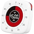 Visual Timer for Kids, Pomodoro Timer Desk, ADHD, Productivity, Rechargeable Digital Silent Countdown with LED Light for Kitchen Cooking, Kids Study, Office, School Teach