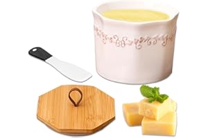 Gohytal Maselniczka ceramiczna, francuska maselniczka z pokrywką, wielofunkcyjny noż do miękkiego i świeżego masło, do domu i kuchni