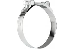 AUTOSILICONEHOSES.COM 1 Pack - 44mm > 47mm T Bolt Hose Clamps Zinc Turbo Pipe Clips