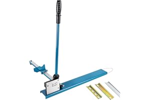 MXBAOHENG DIN Rail Cutter doppio foro Rail tagliatrice con righello per taglio acciaio/alluminio Rai (blu)
