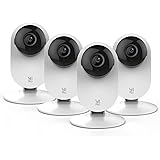 YI Pro Kit da 4 Home Camera 2K Telecamere Wifi Interne,IP Camera 2.4Ghz,Rileva Umano,Veicolo,Animali in Movimento e Invia Not