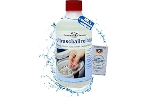 PANDACLEANER® Produit nettoyant pour bain à ultrasons – Concentré pour lunettes, bijoux, produits dentaires, or, pièces de monnaie, verre, montres (étanches), etc. | 1L, 2L, 3L