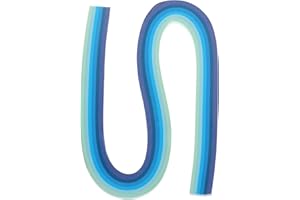 PATIKIL 120pcs Quilling Strips Paper 3/16"(5mm) 21" Origami Paper Quilling Strip for Art DIY Hand Craft Christmas, Blue
