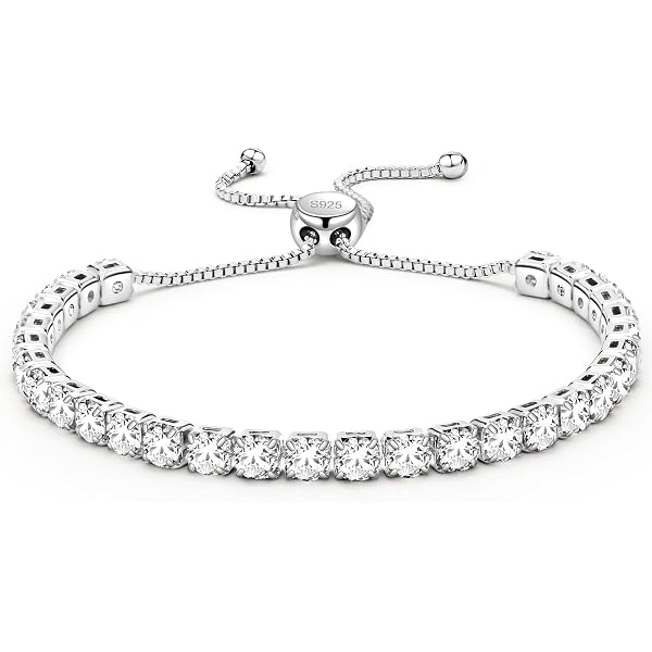 Bracciale Tennis Donna CASSIECA In Argento E Oro Con Cristalli Multicolori - Regalo Con Scatola E Carta - 2