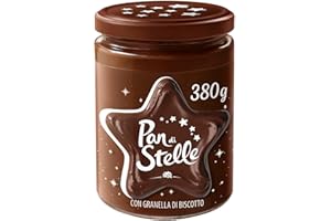Pan di Stelle Crema Spalmabile di Cacao, Nocciole e Granella di Biscotto, Ideale Per Colazione o Merenda, 380 g