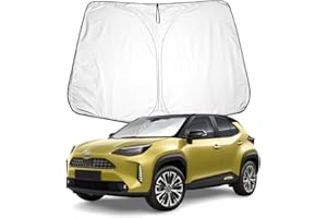 BIXUAN Pare-soleil compatible avec Toyota Yaris Cross 2021-2023 Pare-brise pour pare-brise de voiture Protection contre le vent pour pare-brise avant Bloqué UV