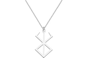 CENWA Viking Jewelry Collier avec pendentif rune berserker en acier inoxydable
