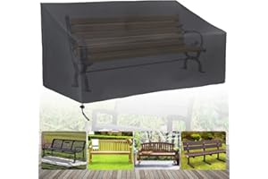 BOSEAGO Outdoor furniture cover waterproof bench Covers 2 Seater Windproof Anti-UV outside seat covers for wooden garden furniture garden benches