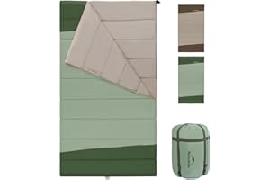 Naturehike YC Sac de Couchage 2 Personnes Sac de Couchage de Couverture 3-4 Saisons pour Adultes Enfants Chaud Lavable Portable Sacs de Couchage en Coton pour Le Camping, Les Voyages