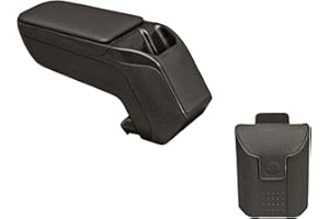 Rati Armster2 bracciolo centrale adatto per DACIA DUSTER 2009-2017 [nero]I con vano portaoggetti I che si adatta perfettamente alla console centrale