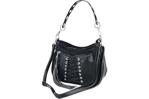 Banned Alternative Lacing Mujer Bolsa de Mano Negro