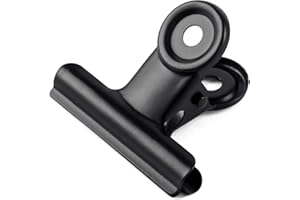 GUOKOFF 75mm Bulldog Clip Raccoglitore, 10 Pezzi Metal Bulldog Clip, Bulldog Binder Clip Bulldog Clip, Metallo Clip di Bulldog per Ufficio Scuola