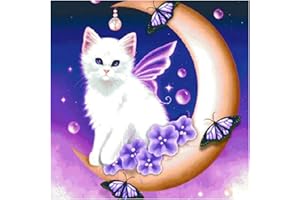 O&BTRC01 Gem Art Kits for Adults,Full Diamond Painting Kit Cat,Kids Diamond Painting Kits for Adults,Kids Diamond Art Animal Gem Painting,Animal Diamond Puzzle